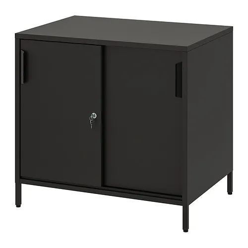TROTTEN - 滑門收納櫃, 碳黑色, 80x55x75 公分 | IKEA 線上購物 - PE827585_S4