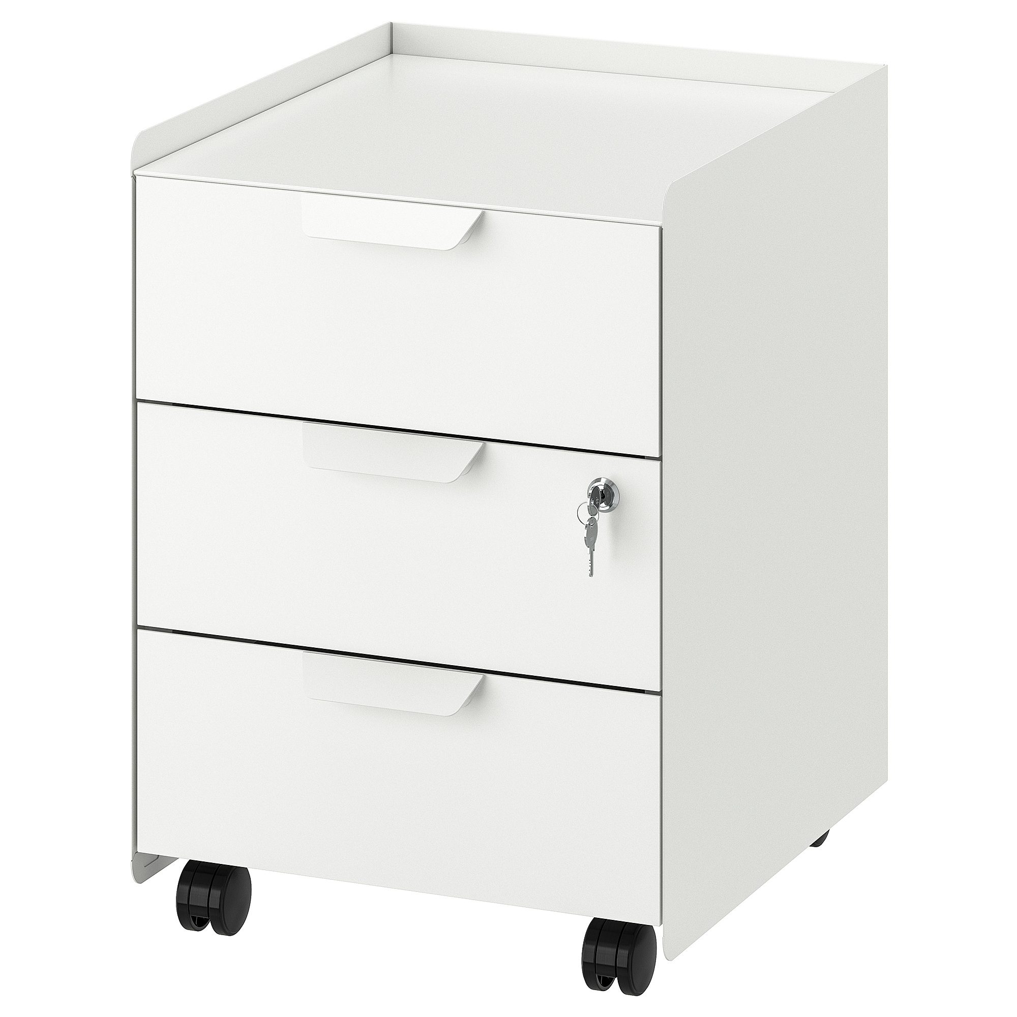 TROTTEN drawer unit w 3 drawers on castors