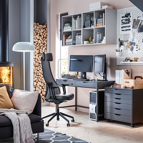 JÄRVFJÄLLET - 辦公椅附扶手, Glose 黑色| IKEA 線上購物 JÄRVFJÄLLET - 辦公椅附扶手, Glose 黑色| IKEA 線上購物