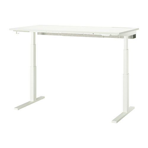 MITTZON - 升降式工作桌, 電動 白色, 160x80 公分 | IKEA 線上購物 - PE909211_S4