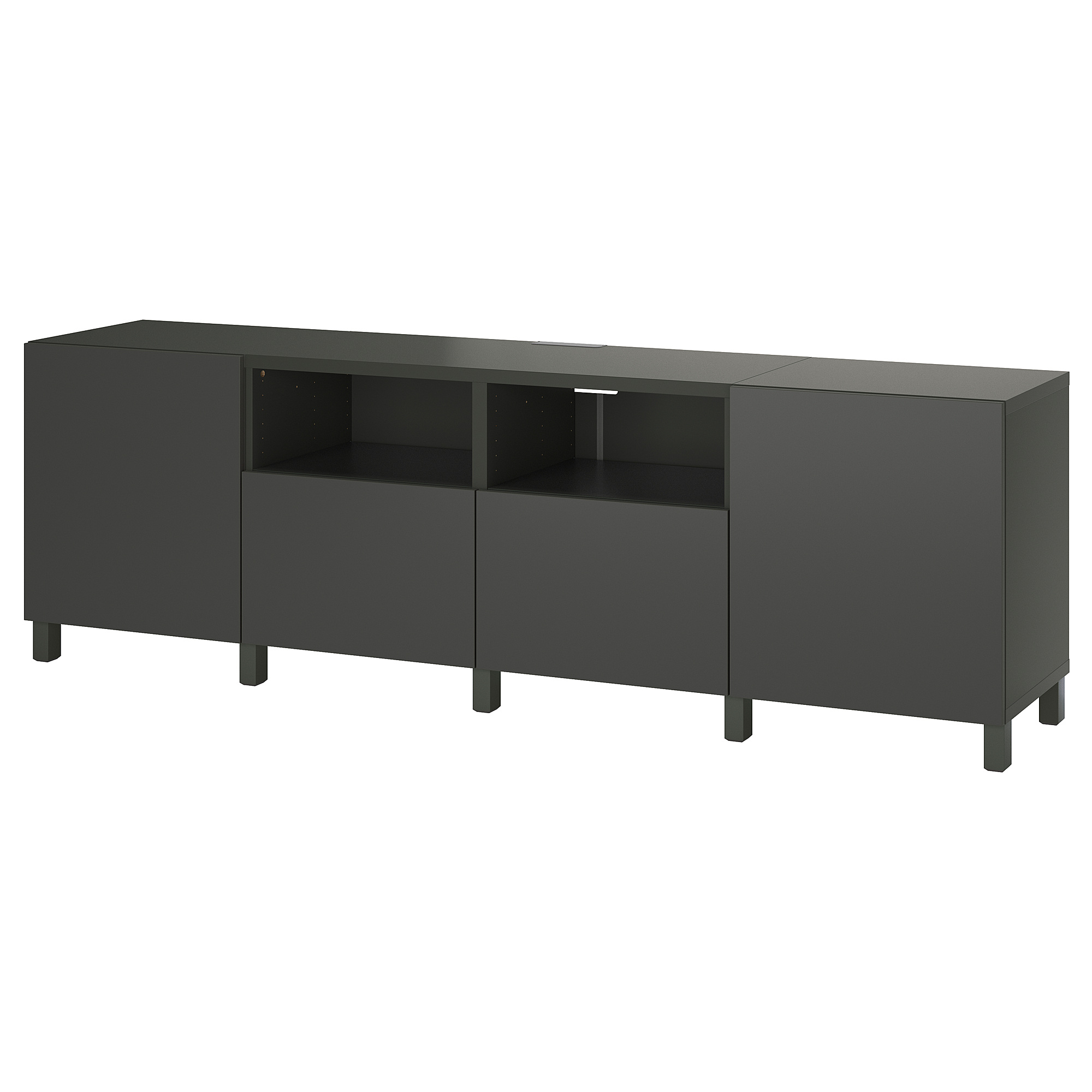 BESTÅ TV bench with doors and drawers