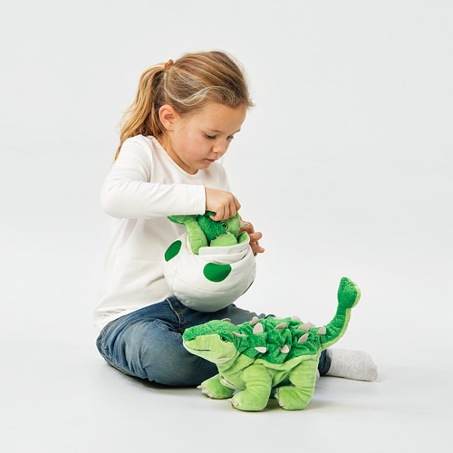 JÄTTELIK - 填充玩具, 蛋/恐龍/甲龍 37公分 | IKEA 線上購物 - PE771068_S4
