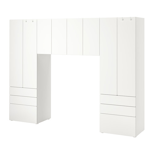 SMÅSTAD/PLATSA - storage combination, white/white, 240x42x181 cm | IKEA Taiwan Online - PE827663_S4