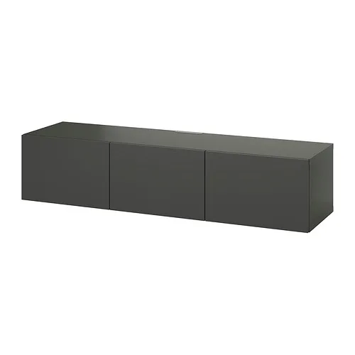 BESTÅ - 電視櫃附門板, 深灰色/Lappviken 深灰色, 180x42x38 公分 | IKEA 線上購物 - PE909280_S4