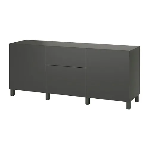 BESTÅ - 收納組合附抽屜, 深灰色/Lappviken/Stubbarp 深灰色, 180x42x74 公分 | IKEA 線上購物 - PE909392_S4