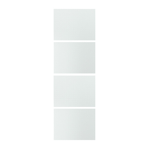 LUNDBRÄSMA 4 panels for sliding door frame