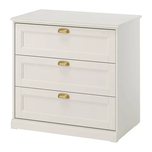 FÅGELFJÄLLET - 抽屜櫃/3抽，淺乳白色，82x51x78 公分 | IKEA 線上購物 - E1009881_S4