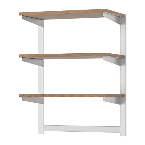 KUNGSFORS susp rail w shelf/mgnt knife rack