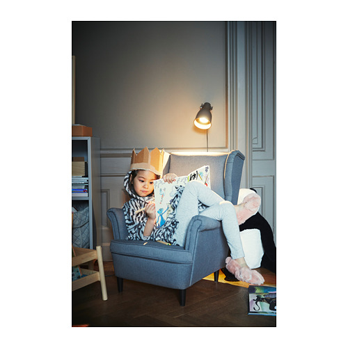 STRANDMON - 兒童扶手椅, Vissle 灰色 | IKEA 線上購物 - PH151943_S4