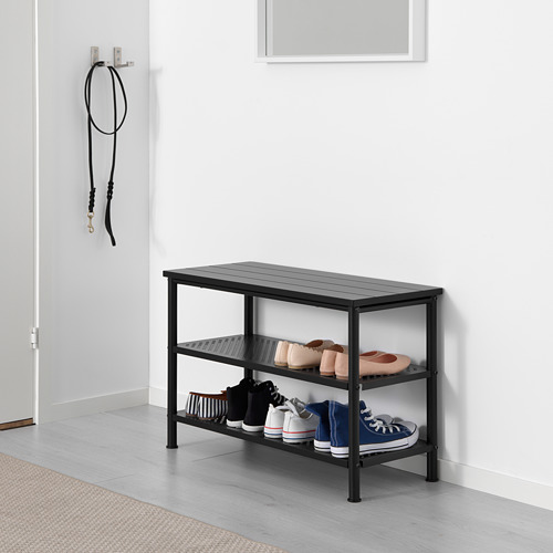PINNIG - 收納鞋凳, 黑色 | IKEA 線上購物 - PE639581_S4