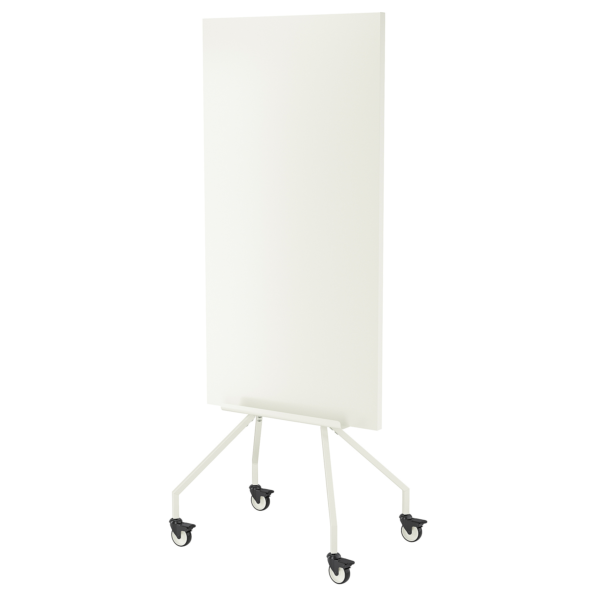 ELLOVEN whiteboard/noticeboard with castors