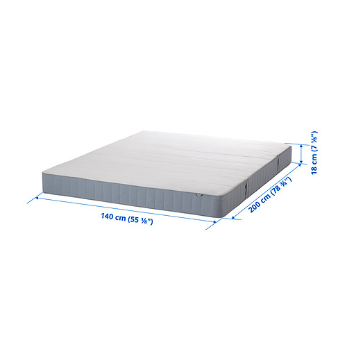 VESTMARKA - sprung mattress, firm/light blue | IKEA Taiwan Online - PE870359_S4