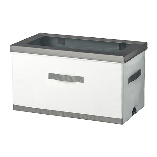 JÄTTEBJÖRN - box with lid, white/grey, 81x45x44 cm | IKEA Taiwan Online - PE909528_S4