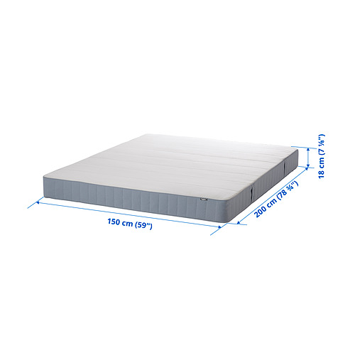 VESTMARKA - sprung mattress, extra firm/light blue | IKEA Taiwan Online - PE870368_S4