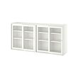 VIHALS storage combination w glass doors