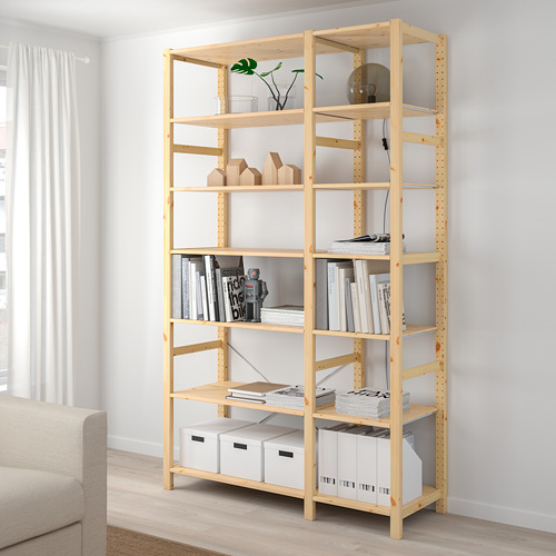 IVAR - 2 sections/shelves, pine | IKEA Taiwan Online - PE669738_S4