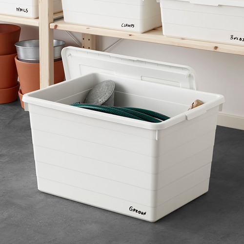 SOCKERBIT - 附蓋收納盒, 白色 | IKEA 線上購物 - PE643450_S4