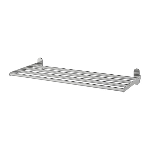 BROGRUND wall shelf with towel rail