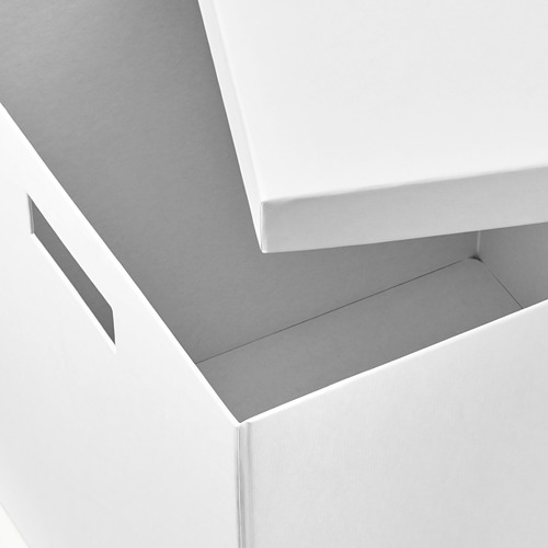 TJENA - 附蓋收納盒, 白色 | IKEA 線上購物 - PE655341_S4