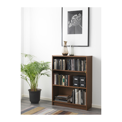 BILLY - 書櫃, 棕色 實木貼皮 梣木 | IKEA 線上購物 - PE575091_S4
