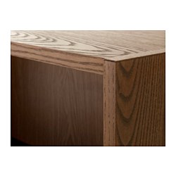 BILLY - 書櫃, 實木貼皮, 染白橡木 | IKEA 線上購物 - PE664194_S3