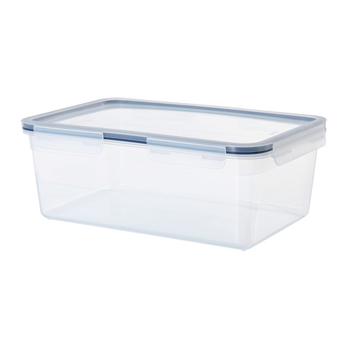 IKEA 365+ - food container with lid, rectangular/plastic, 5.2 l | IKEA Taiwan Online - PE684962_S4