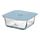 IKEA 365+ - food container with lid, square glass/silicone | IKEA Taiwan Online - PE684990_S1