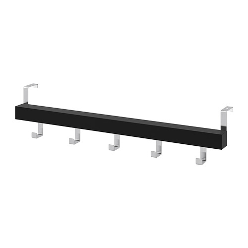 TJUSIG - hanger for door/wall, black, 60 cm | IKEA Taiwan Online - PE727620_S4