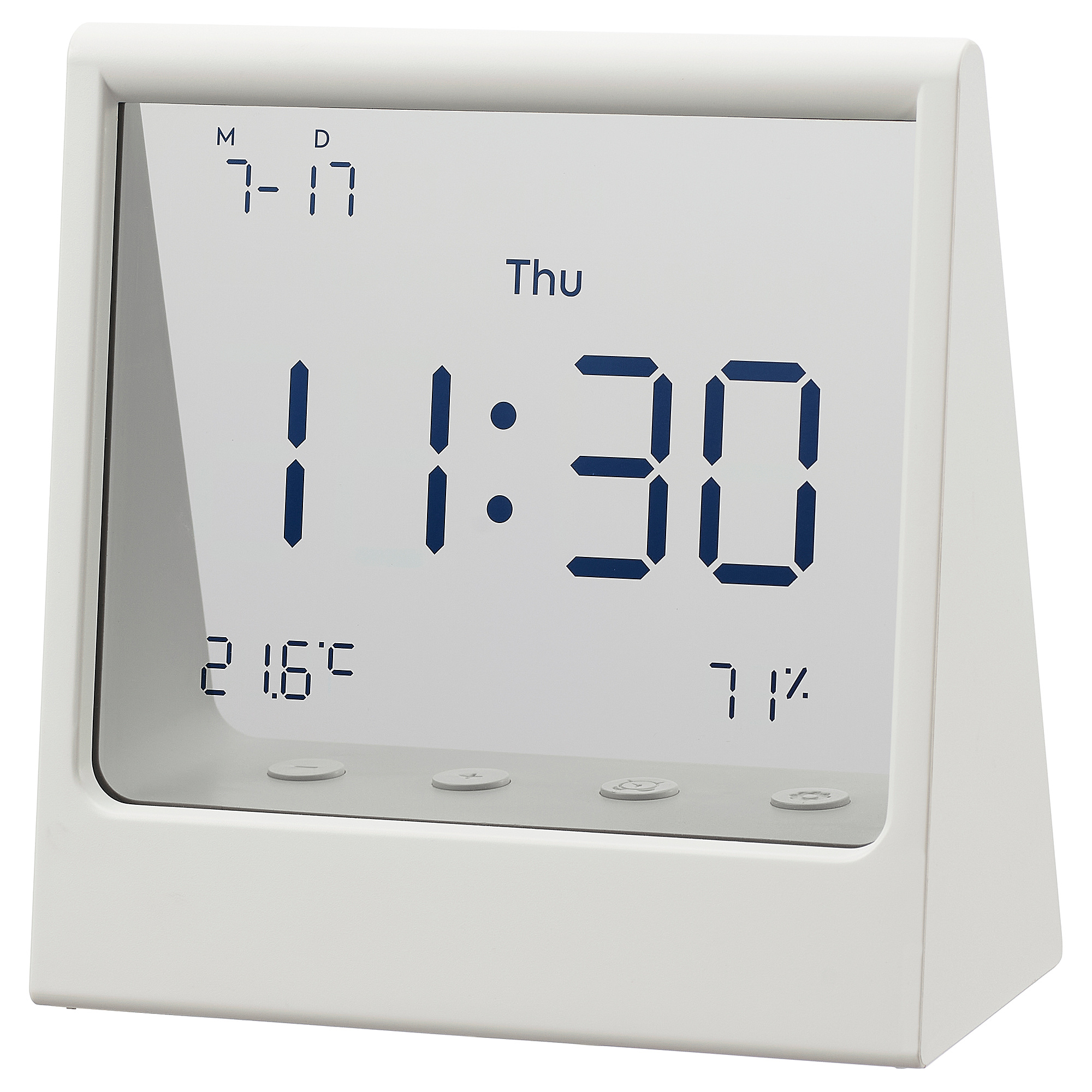 RÖDBENA alarm clock with hygro-/thermometer