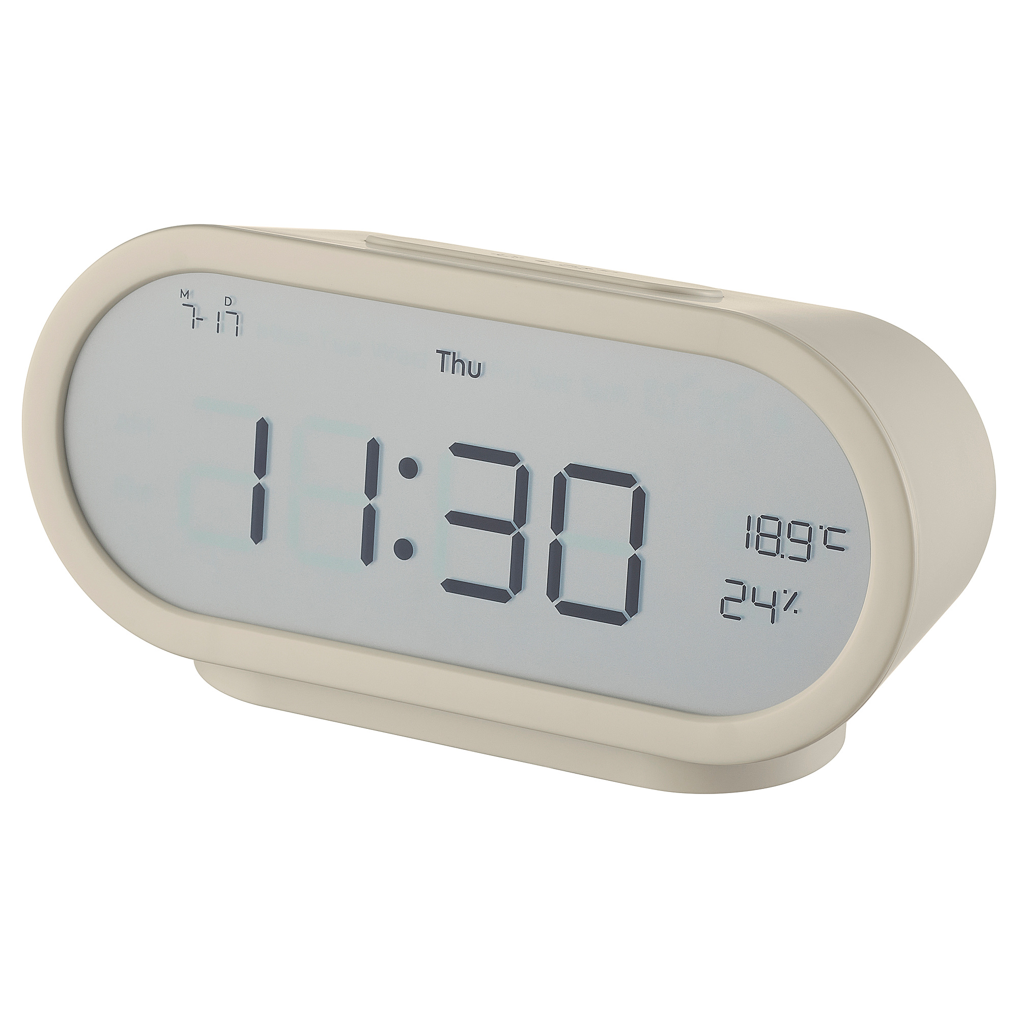 RÖDSTRÄFSE alarm clock with hygro-/thermometer