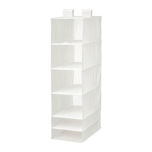 SKUBB storage with 6 compartments white 35x45x125 cm IKEA