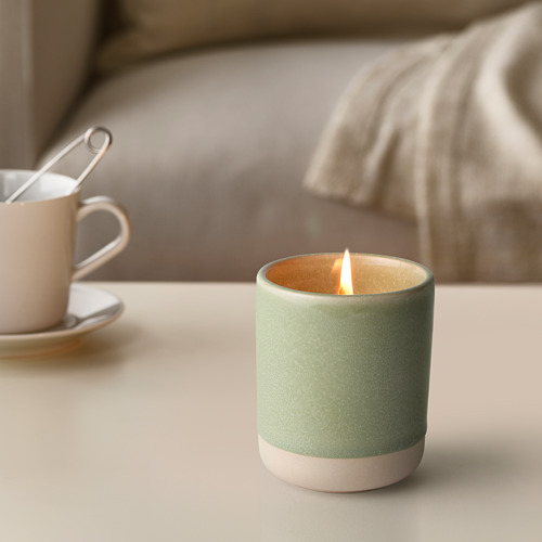 PÅKOSTAD - scented candle in container, Herbal garden/green | IKEA Taiwan Online - PE828182_S4