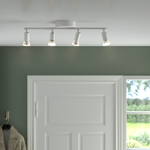 KRUSNATE ceiling spotlight with 4 spots