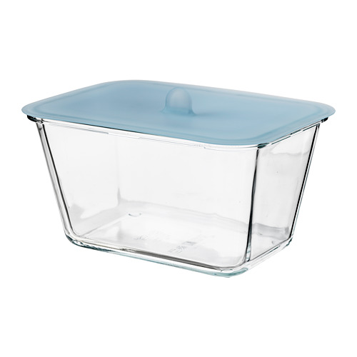 IKEA 365+ - food container with lid, rectangular glass/silicone | IKEA Taiwan Online - PE685098_S4