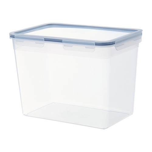 IKEA 365+ - food container with lid, rectangular/plastic, 10.6 l | IKEA Taiwan Online - PE685099_S4