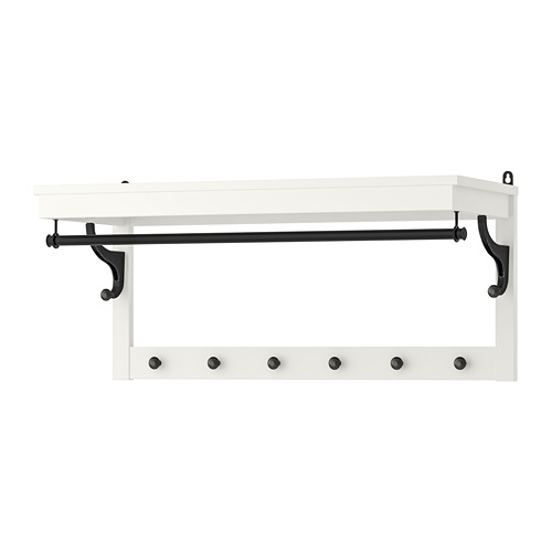 HEMNES - hat rack, white, 85 cm | IKEA Taiwan Online - PE727731_S4