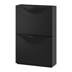 IKEA　TRONES TRONES Dulap pantofi/depozitare, negru, 52x39 cm - IKEA