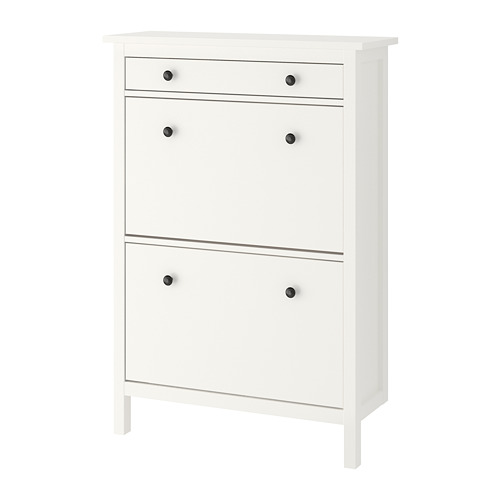 HEMNES - shoe cabinet with 2 compartments, white | IKEA Taiwan Online - PE727754_S4