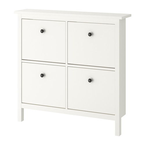 HEMNES shoe cabinet with 4 compartments