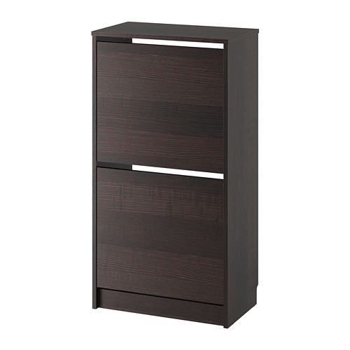 BISSA - 雙層鞋櫃, 黑色/棕色 | IKEA 線上購物 - PE727752_S4