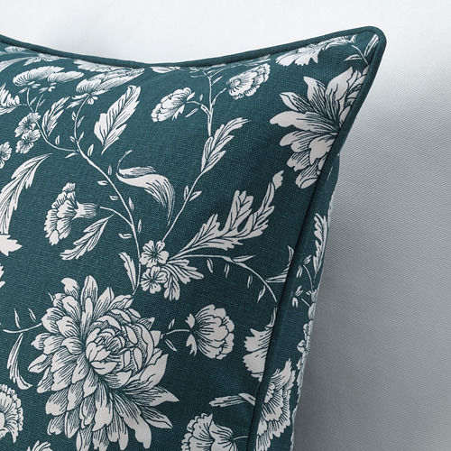 IDALINNEA - cushion cover, blue/white/floral patterned | IKEA Taiwan Online - PE771386_S4