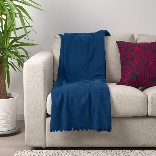 POLARVIDE - 萬用毯, 深藍色 | IKEA 線上購物 - PE771416_S4