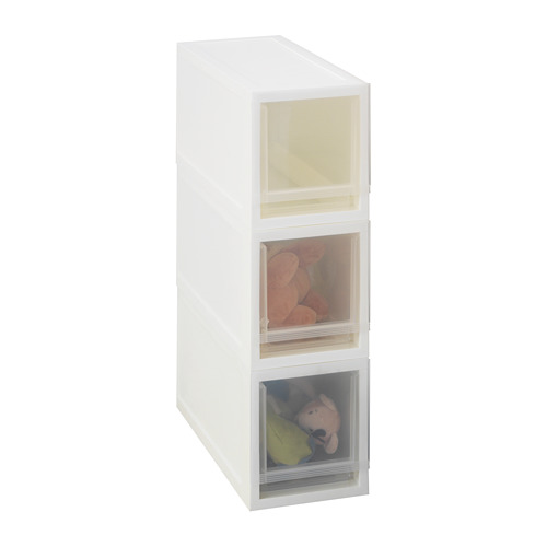 SOPPROT - 組合式抽屜盒, 半透明白色 | IKEA 線上購物 - PE667800_S4