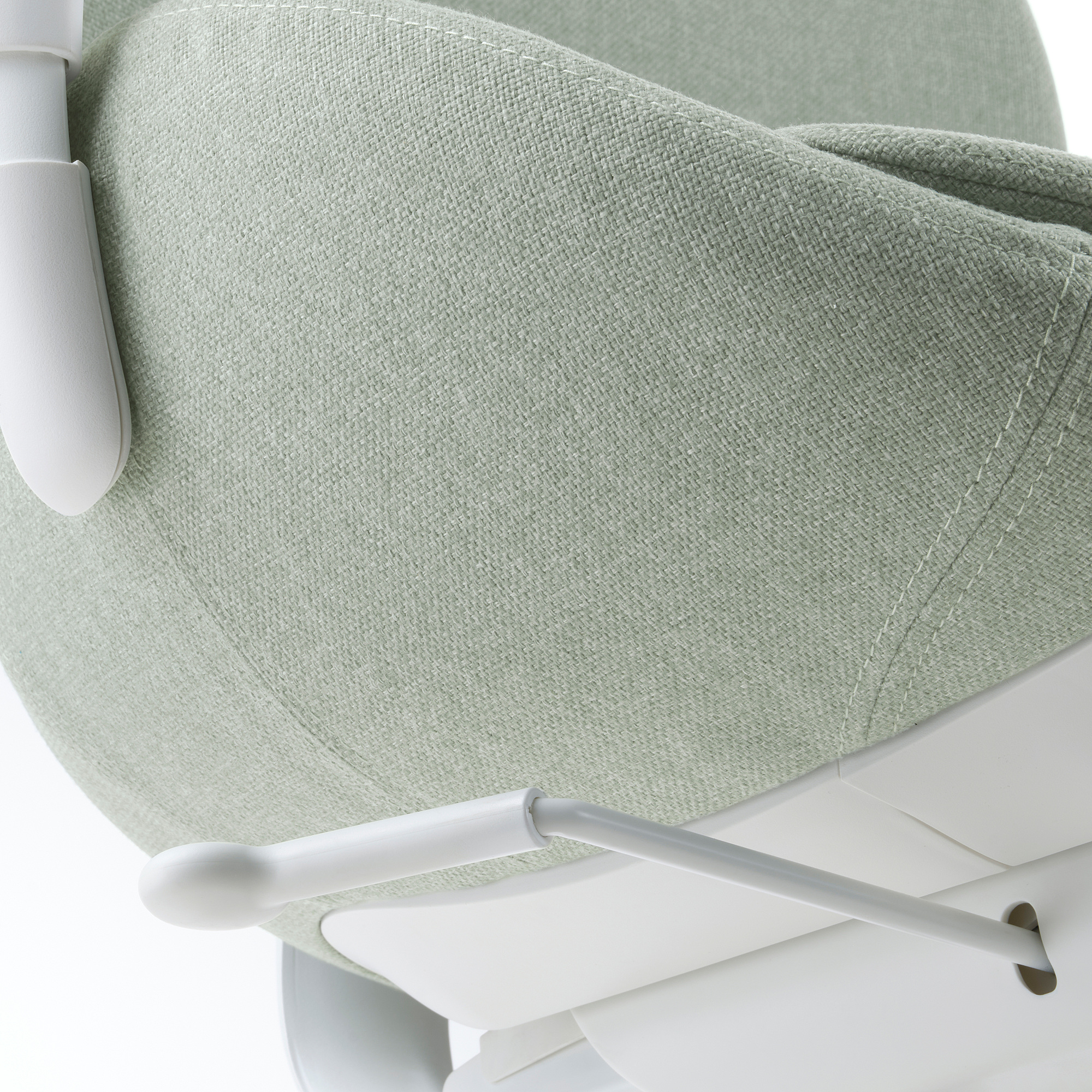 HATTEFJÄLL - office chair with armrests, Gunnared light