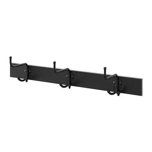 PINNIG - rack with 3 hooks, black | IKEA Taiwan Online - PE727809_S4