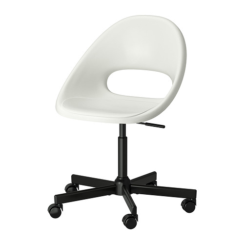 ÖRFJÄLL - 旋轉椅, 白色/Vissle 淺灰色| IKEA 香港及澳門