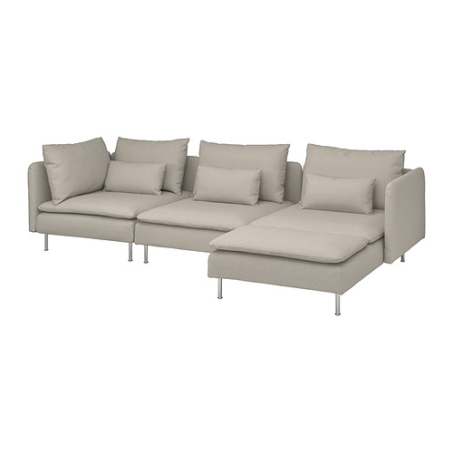 SÖDERHAMN 4-seat sofa with chaise longue