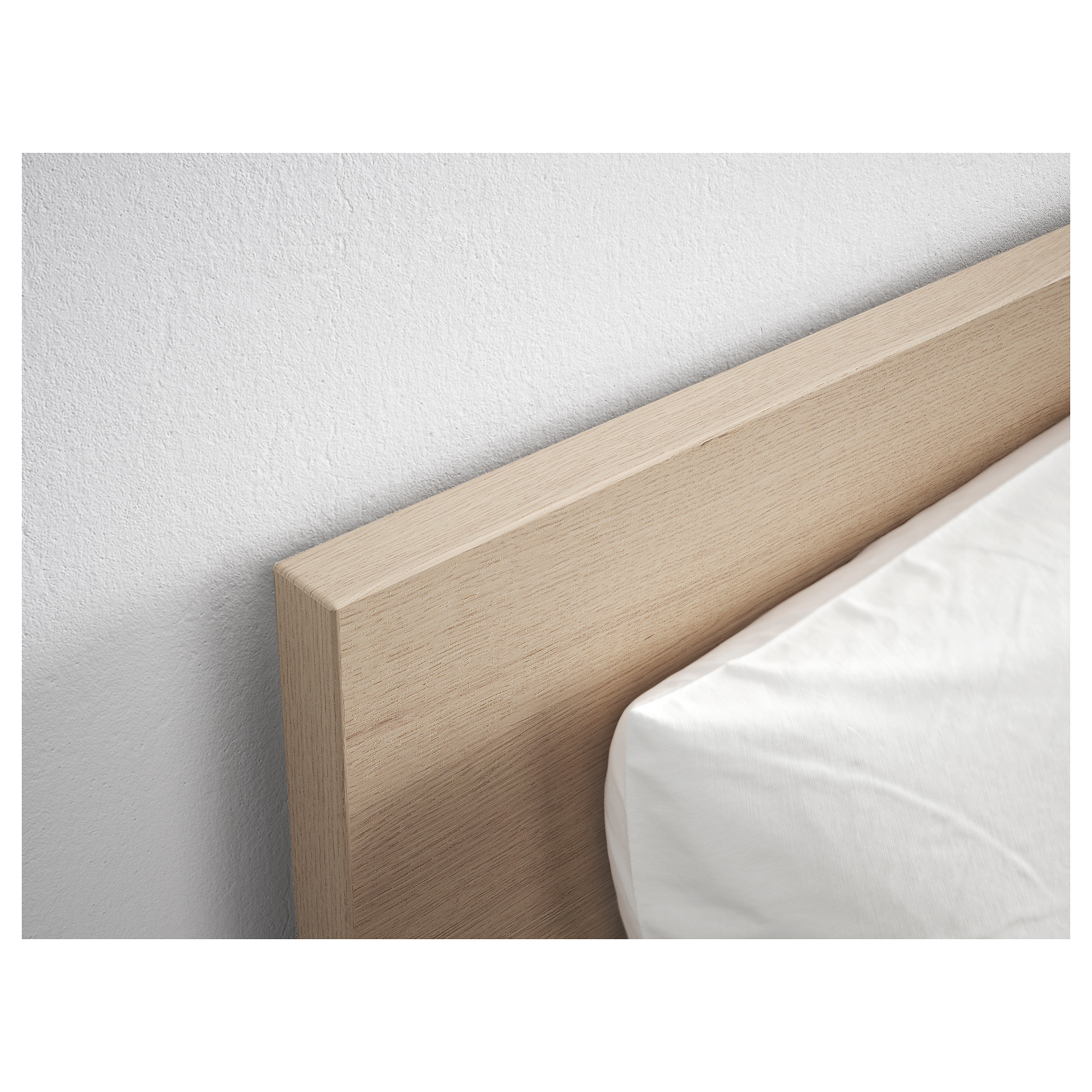 MALM bed frame, high, w 4 storage boxes