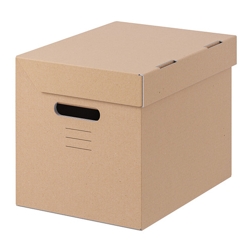 PAPPIS - 附蓋收納盒, 棕色 | IKEA 線上購物 - PE727873_S4