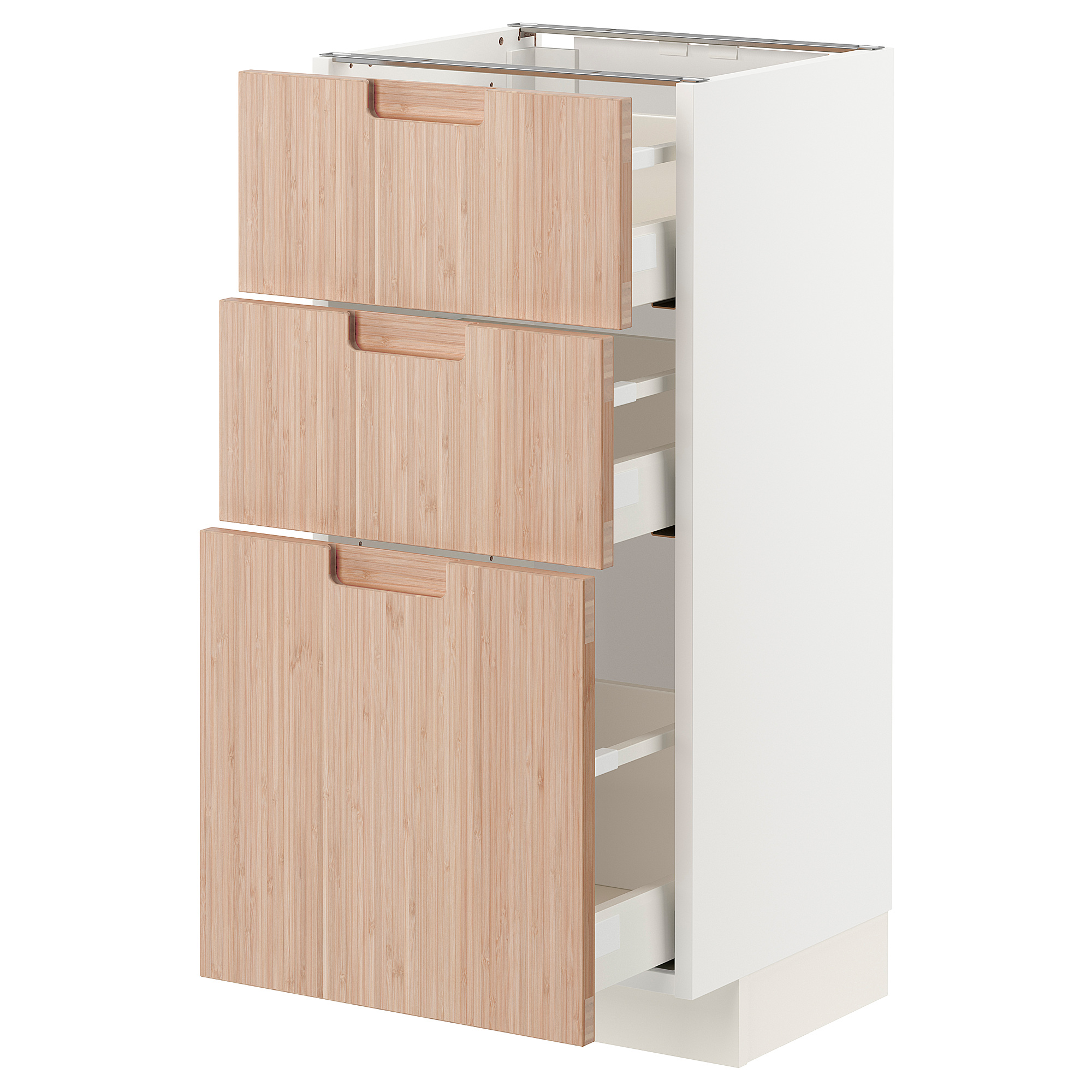 METOD/MAXIMERA base cabinet with 3 drawers